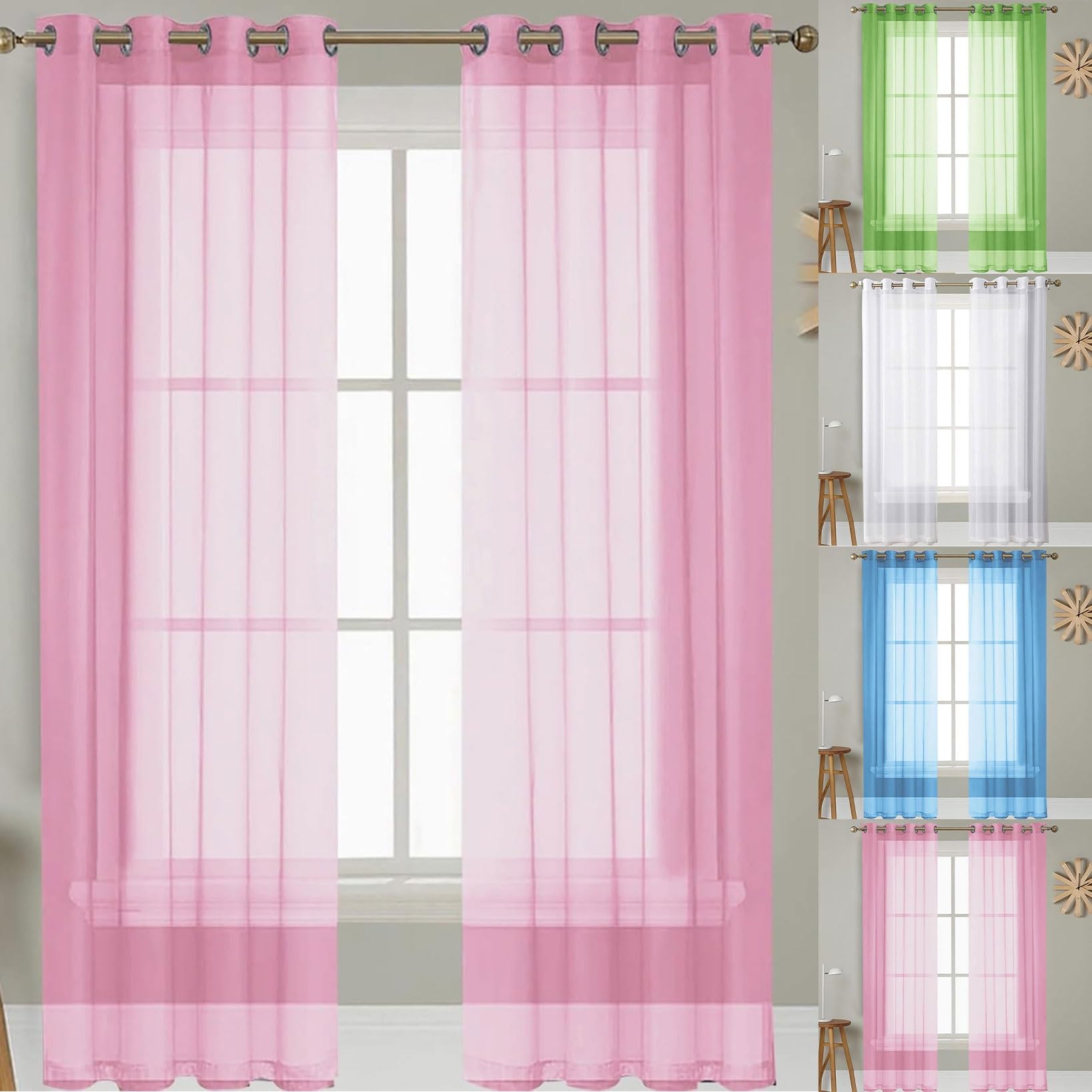 Rideaux voilages anti UV pour protéger le salon et tamiser la chambre enfant
