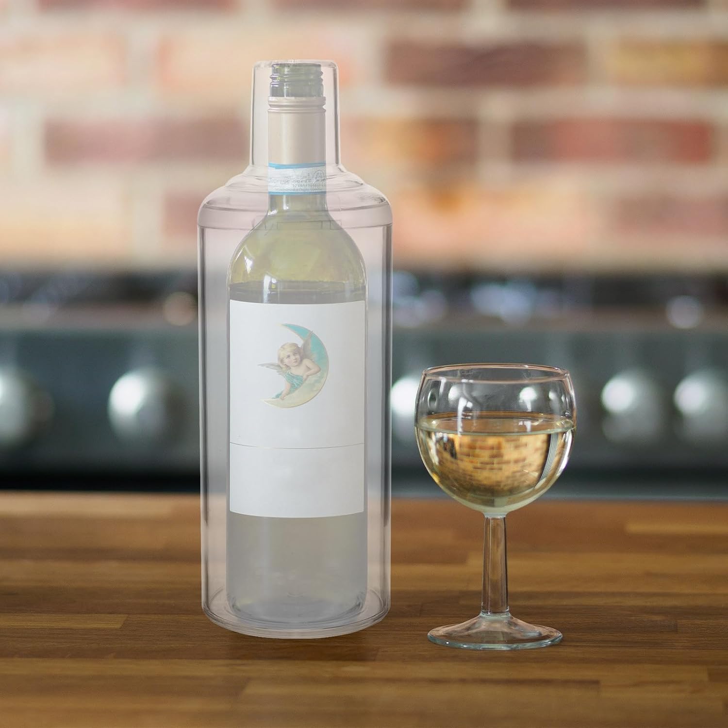 Plastic Wine Bottle Case for Storage and Protection in Living Rooms | Dust and Stain Defense, Collision Shielding, Versatile Space for Small Items