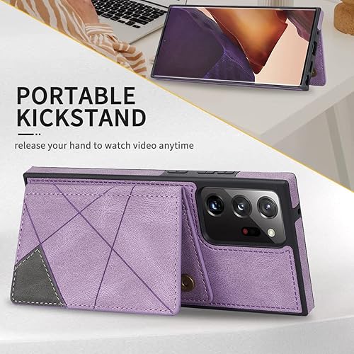 Miniatura 2 de Funda para Galaxy Note 20 Ultra 5G, diseño para Samsung Note20U, carcasas de teléfono con protector de pantalla, de piel sintética, soporte para