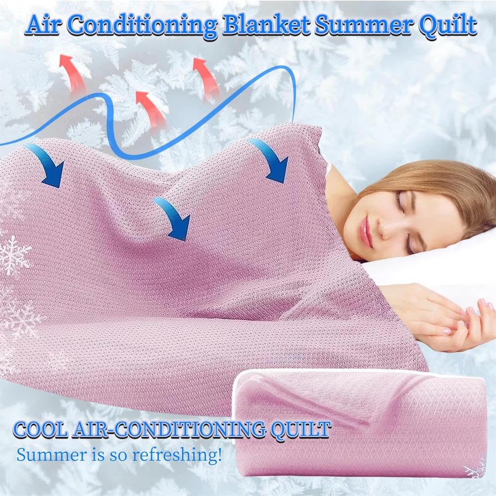 Coperta rinfrescante leggera, reversibile in microfibra, per aria condizionata, trapunta, delicata sulla pelle, assorbe il calore corporeo, per sudorazione notturna e per chi dorme caldo