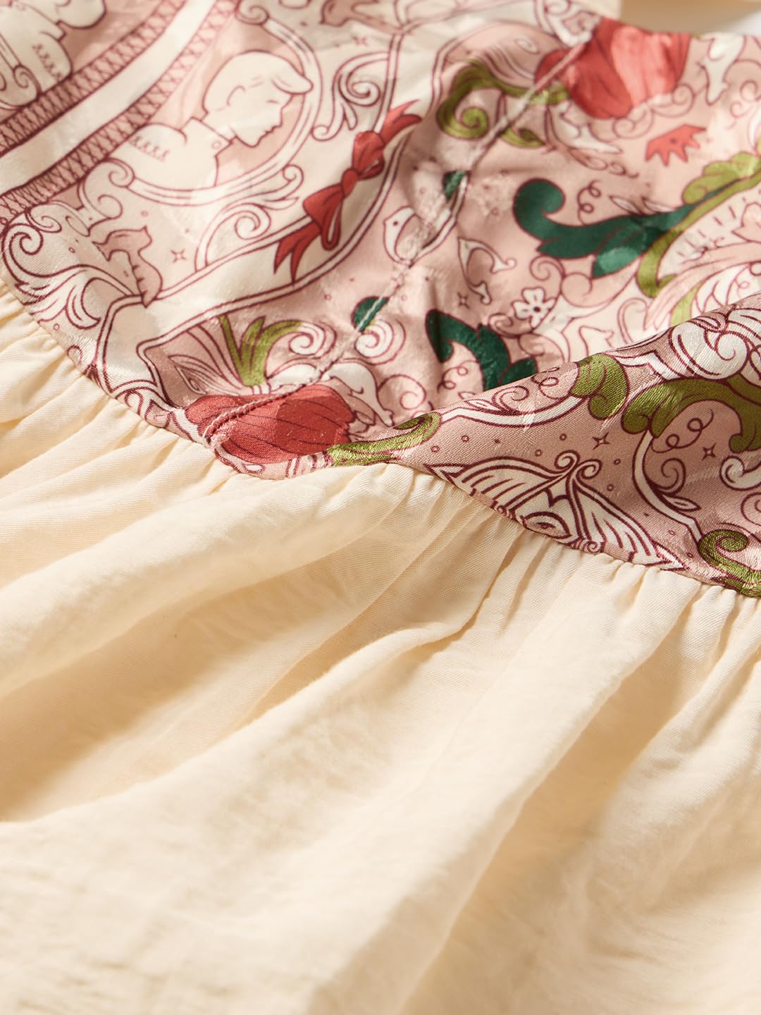 The Souled Store Débardeur Disney Princess Fairy Tale pour femme et fille, col carré, rose clair, motif floral, mélange de viscose et nylon, coupe ajustée, léger, décontracté
