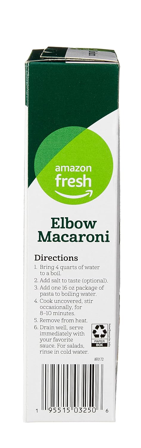 Amazon Fresh Elbow Macaroni, 16 Oz