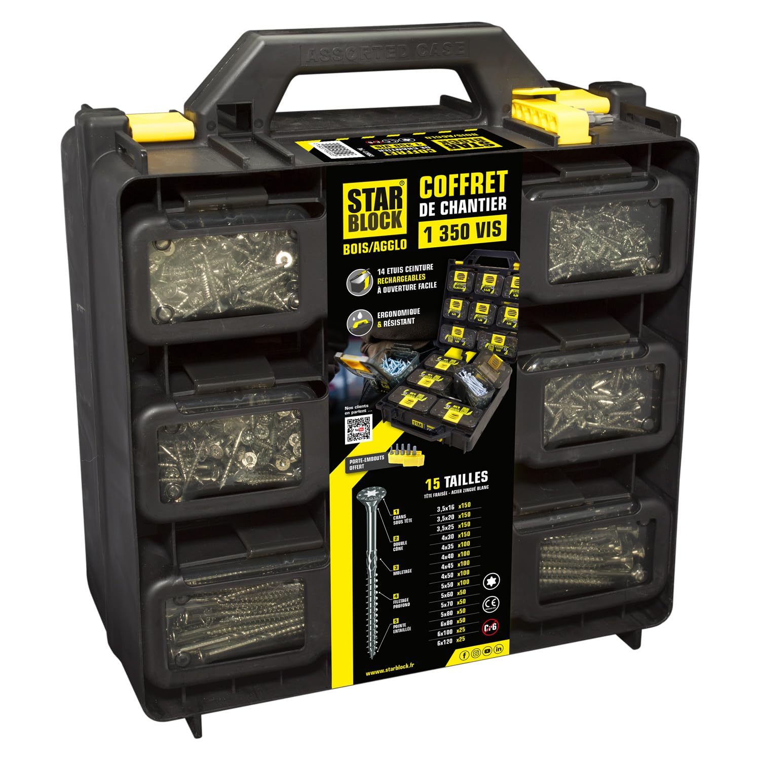 starblock coffret vis bois/agglo