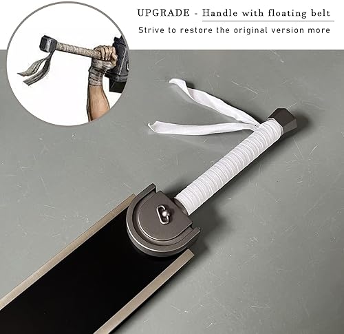 Miniatura 2 de Espada de acero de dragón Berserk Guts de 49 pulgadas con bolsa de transporte, accesorio de cosplay de espiga completa de metal, para colección,