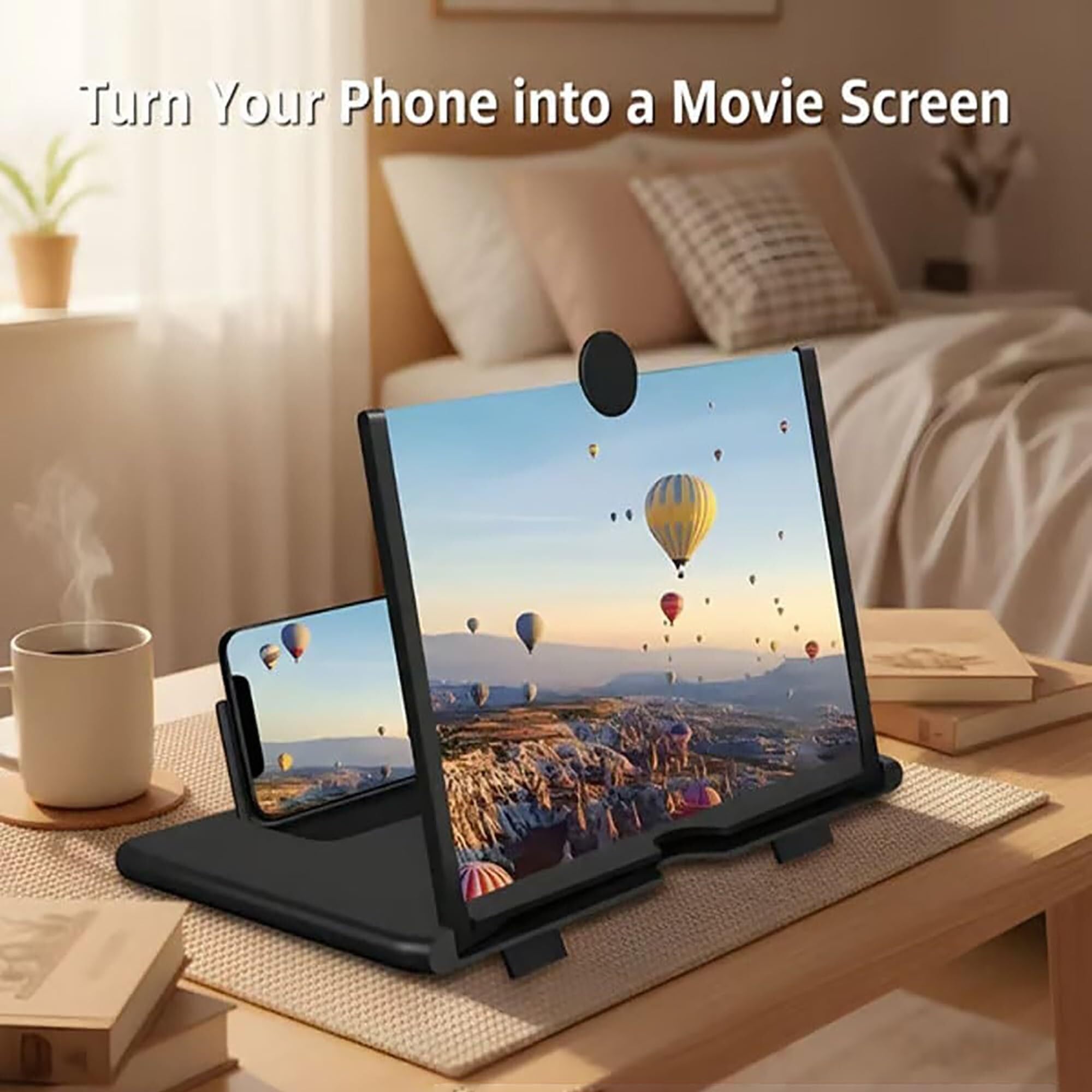 Lupa para teléfono móvil 2026, proyector de lupa 3D Ultra-HD, ampliador de pantalla para teléfono celular, lupa plegable para teléfonos móviles compatible con todos los teléfonos 12025VC