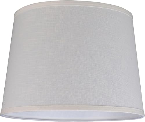 Aspen Creative 32052A Pantalla de lámpara de construcción de araña en forma de imperio de tapa dura de transición en blanco hueso, parte superior de