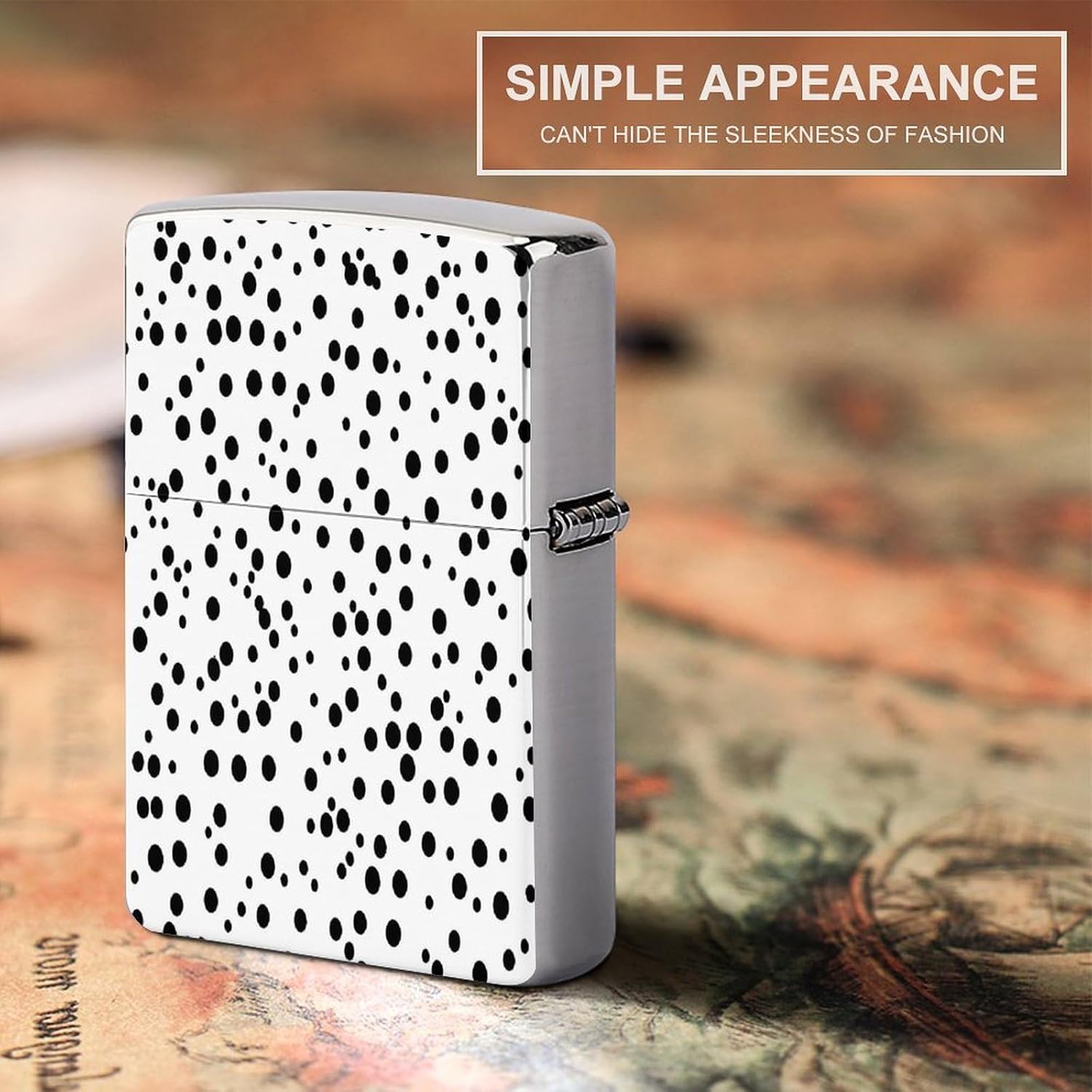 Black and White Polka Dot Lighter Case Cover Lighter Shell