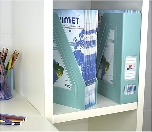 Miniatura 8 de Acrimet Soporte para archivos de revista, estante vertical para documentos, carpetas y correo, organizador de escritorio de plástico duradero para