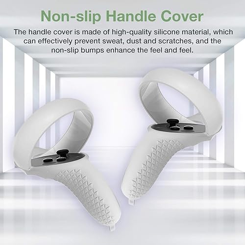 Miniatura 5 de Oculus Quest 2 - Juego de funda protectora, correas de control Oculus Quest 2, cubierta de lente Quest, cubierta protectora de lente para Oculus
