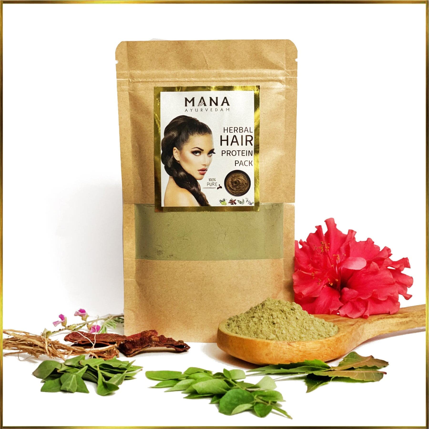 Mana AyurvedamHAIR PROTEIN PACK | Nutrients for hair roots | 100g