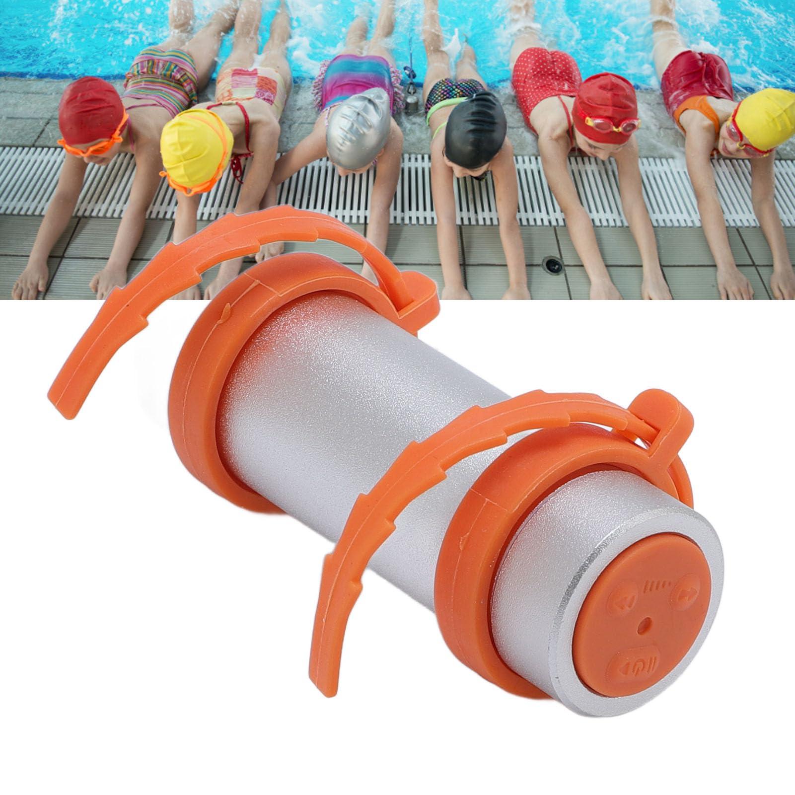 Lecteur MP3 Étanche Natation IPX8, Baladeur MP3 sous-Marin 8 Go avec Écouteurs Étanches, Coque en Aluminium pour Plongée Surf Sport