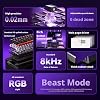 Aula Win60 He Magnetic Keyboard Rapid Trigger Graywood Switch 8000Hz RGB TKL Hot Swap Player Keyboard Black