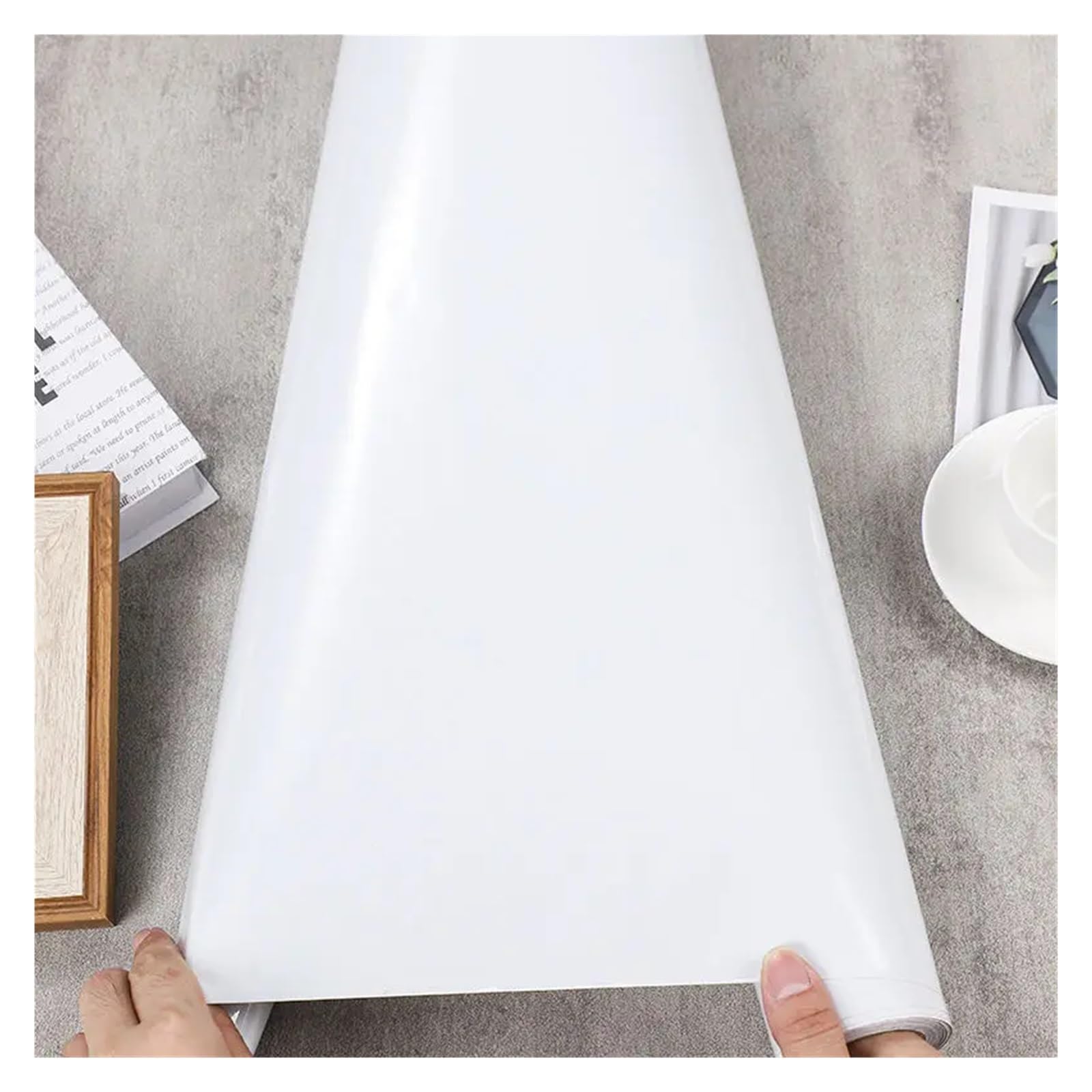 60 cm breite Küchen-Vinyl-Marmor-Tapete, ölbeständig, abnehmbare Folie, selbstklebender wasserdichter Wandaufkleber for Badezimmer-Wanddekoration(A8,50CMX5M)