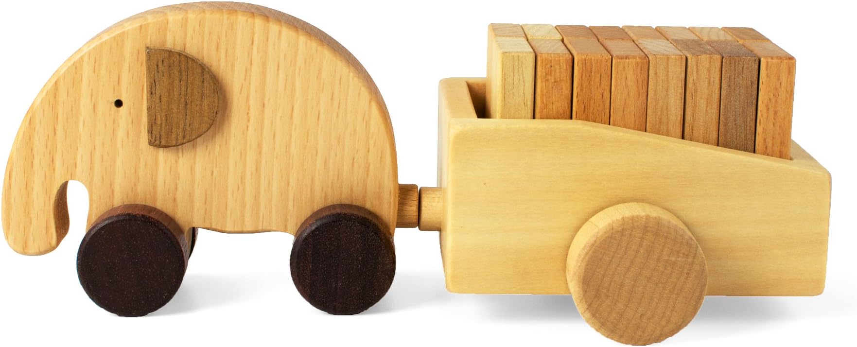 Elephant Cart with Dominos