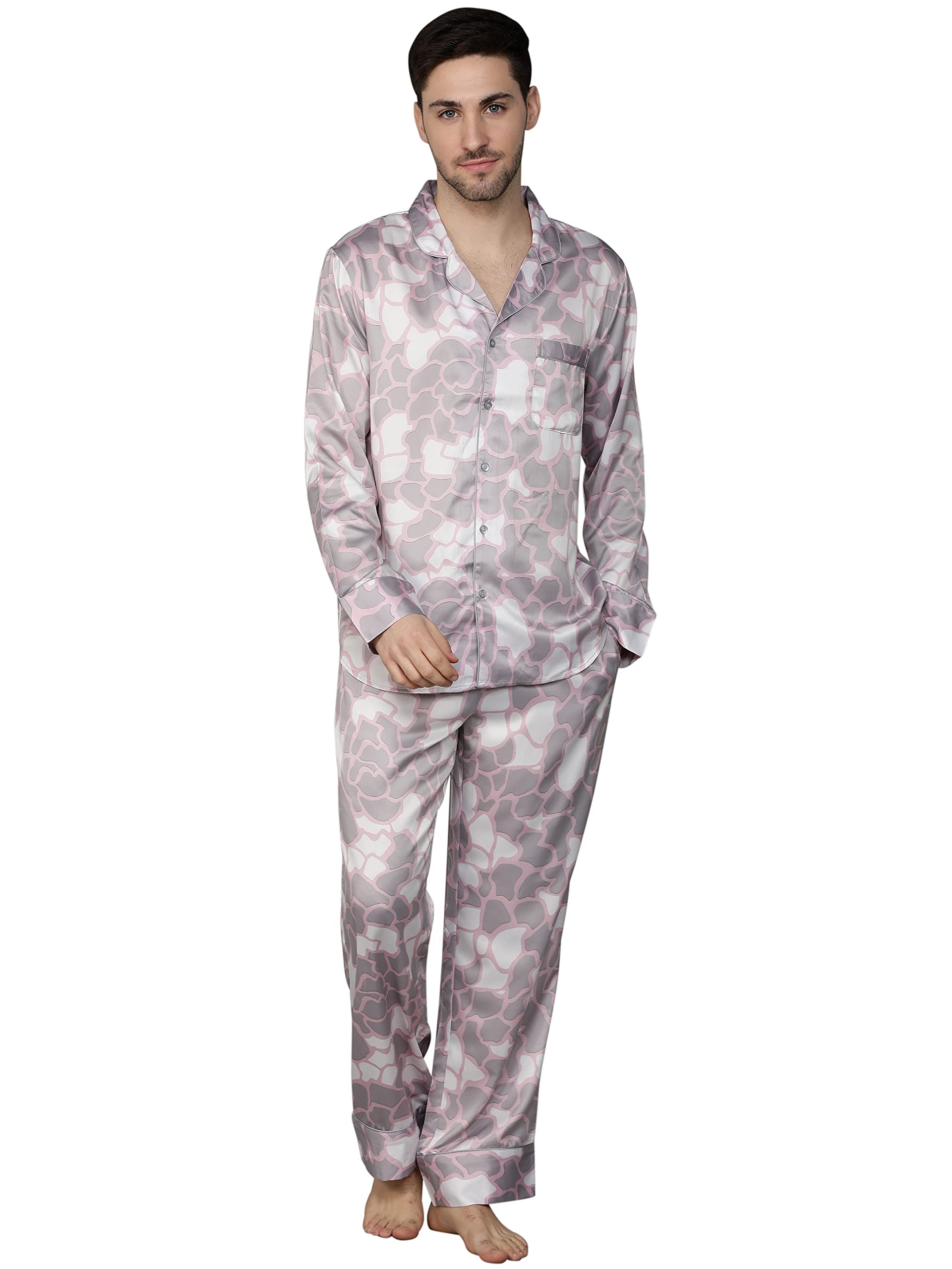 wear we met Mens Nightsuit Set (Pyjama+Shirt) 100% Polyester, Bronx Hoax-picture-52
