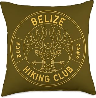 Belize Hiking Club Travel Vacation Throw Pillow