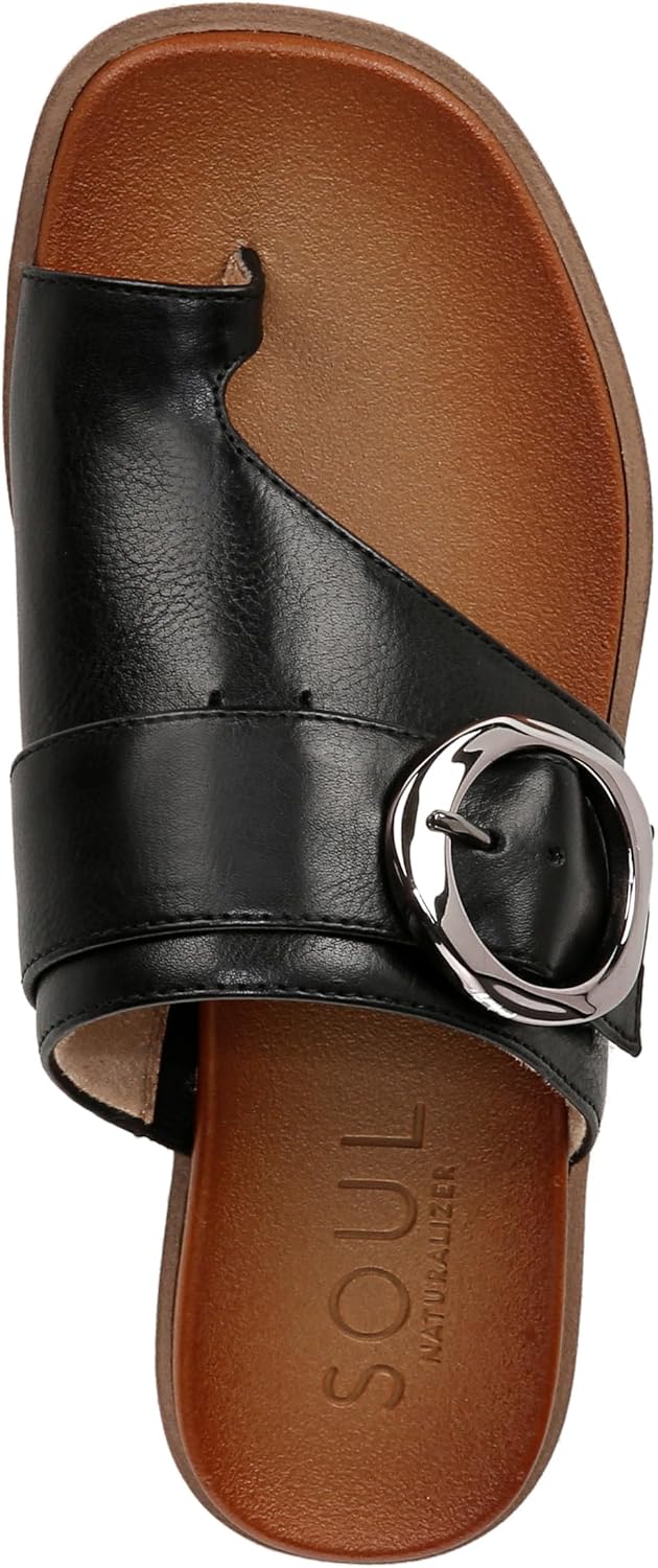 Naturalizer Women's Joanie Slide Buckle Flat Sandal