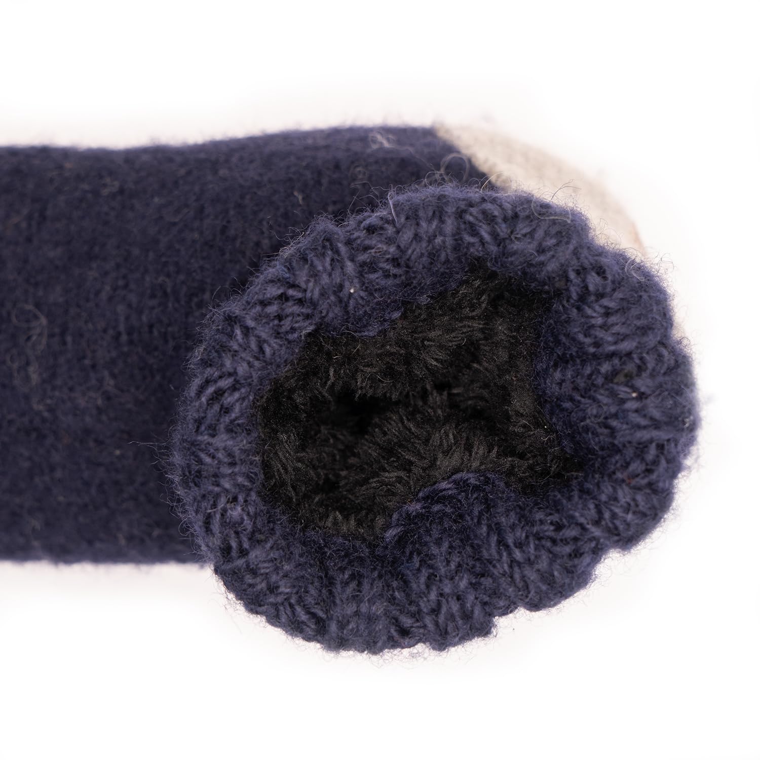 Tibetan Socks Pantuflas de fieltro de lana hechas a mano con espuma viscoelástica y suela de goma