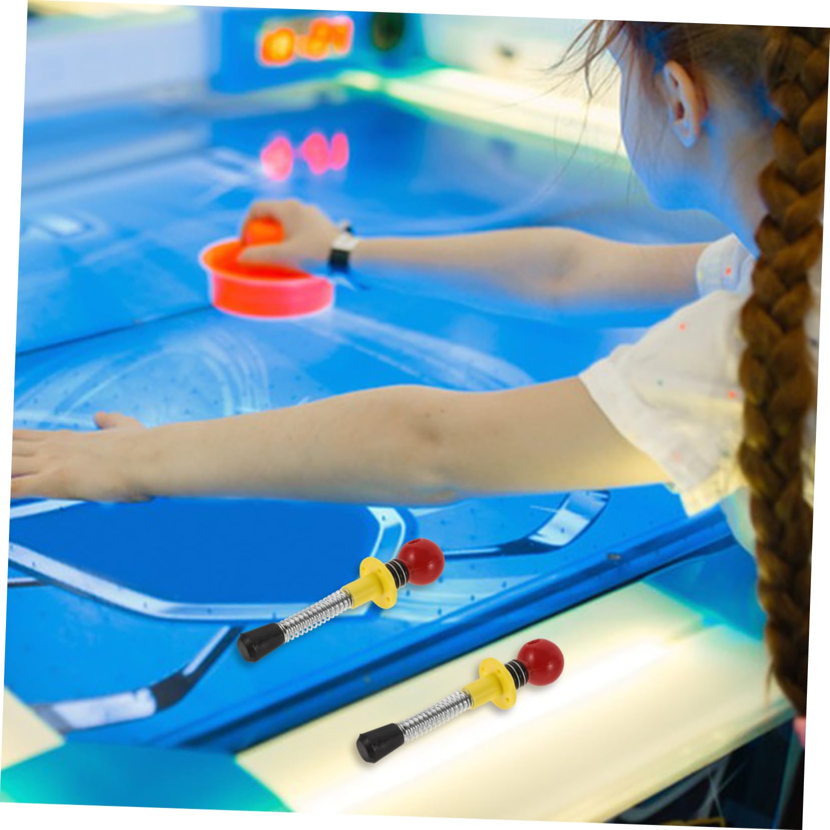 Vaguelly Lanceur de Poignée de Flipper en Plastique et Acier, Tige à Ressort Élastique pour Machine de Jeu, Améliore L'expérience de Jeu sur Machine à Flipper