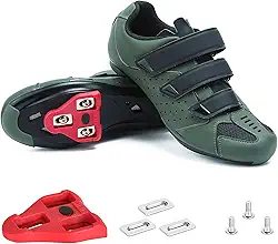 Tênis de ciclismo masculino Peloton – 2 e 3 Bolt Look Delta Cleat Spin Bike Shoes – Compatível com clipes SPD – Perfeito para ciclismo de estrada interno e externo