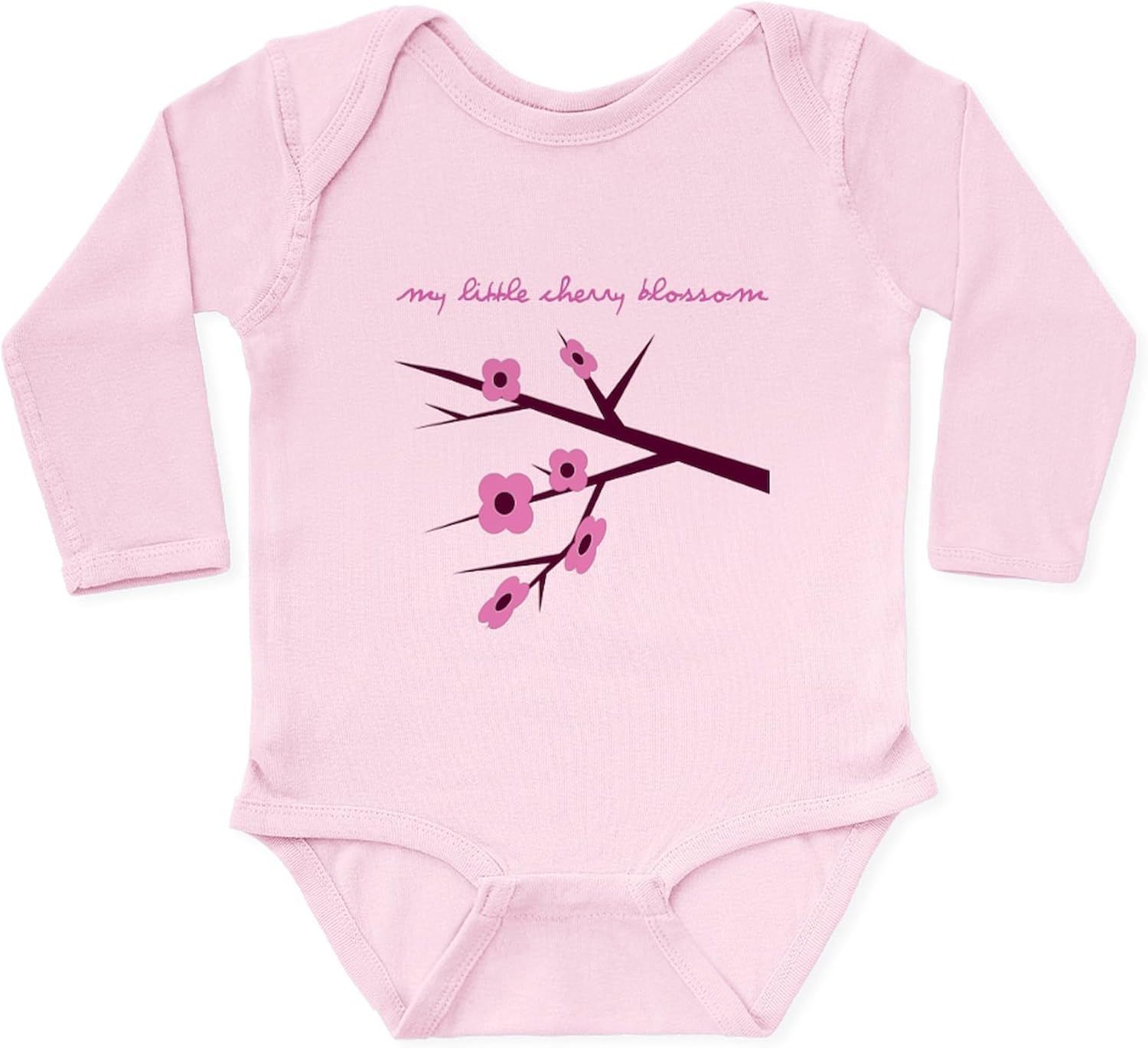 CafePress My Little Cherry Blossom Body Suit Cute Long Sleeve Infant Baby Bodysuit Romper