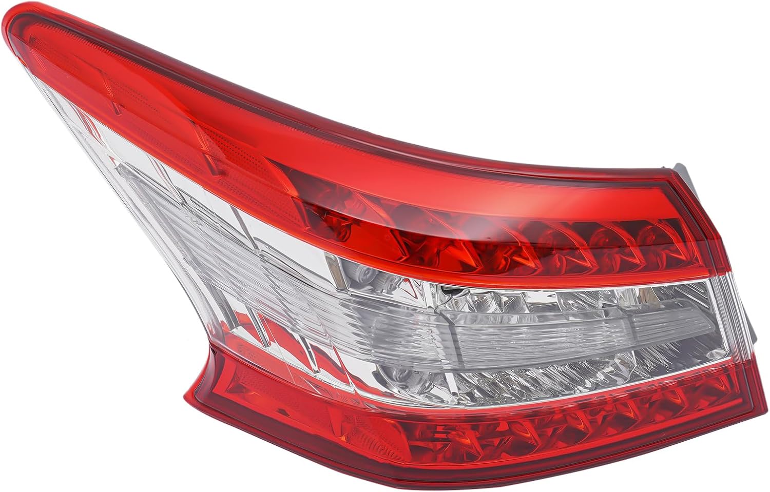 Tail Light For 2013 2014 2015 Nissan Sentra, Taillamp Left Outer Driver Side LH, 265553SG0A, NI2804100 Direct Replacement