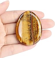 Vista 11 de Artistone Piedra de cristal de jaspe rojo tallada a mano para aliviar la ansiedad, estrés, meditación, reiki, en forma de gota de agua