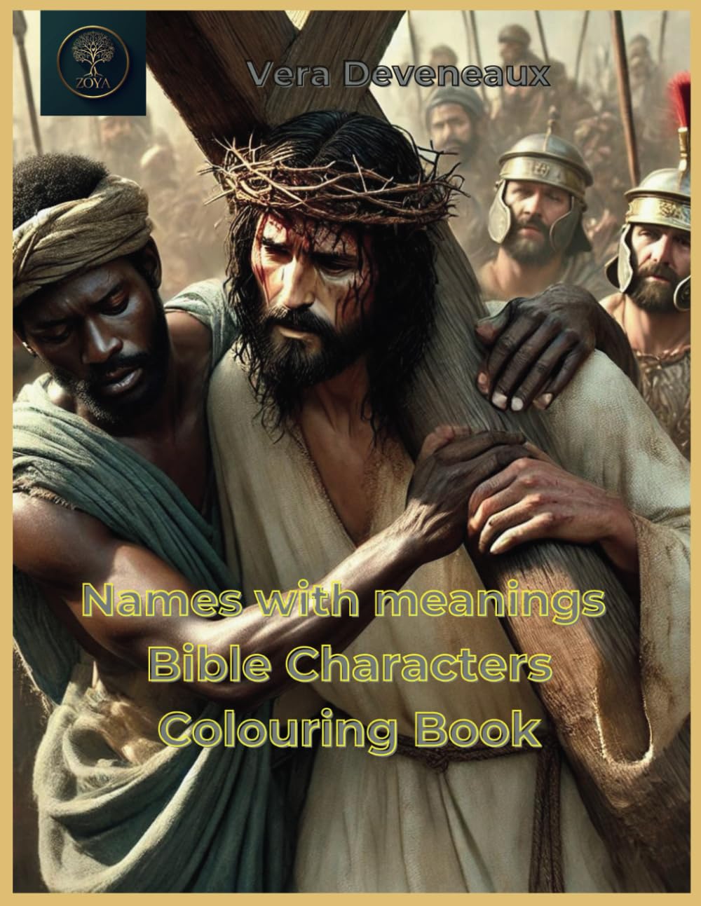 Names with Meanings Bible Characters Colouring Book (A-Z Bible Characters Colouring Book with names and meanings)