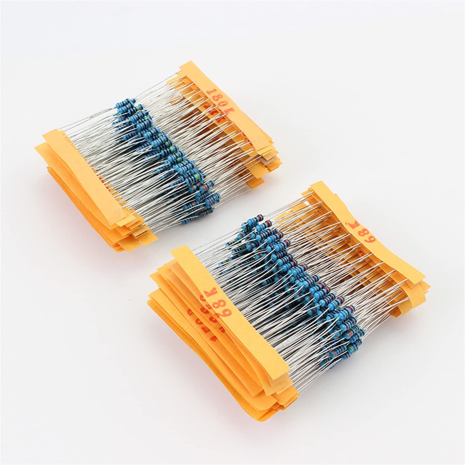 500 pz/lotto 50 Valori 1/4 W 0.25 W 1 Percentuale Resistore A Film Metallico Assortimento Kit Set 1R-10mR 1ohm-10 Mohm Resistore