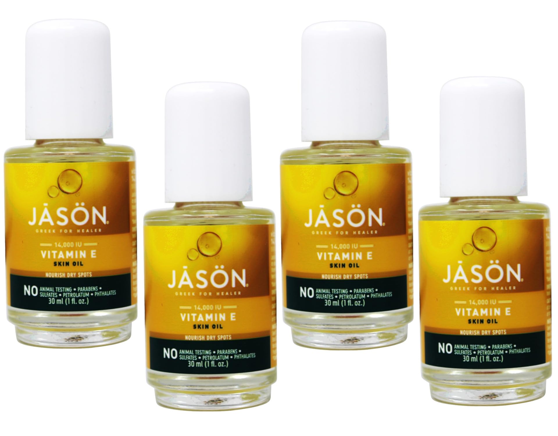 Jason Vitamin E Beauty 14,000 IU Skin Oil 1 oz (Pack of 4)