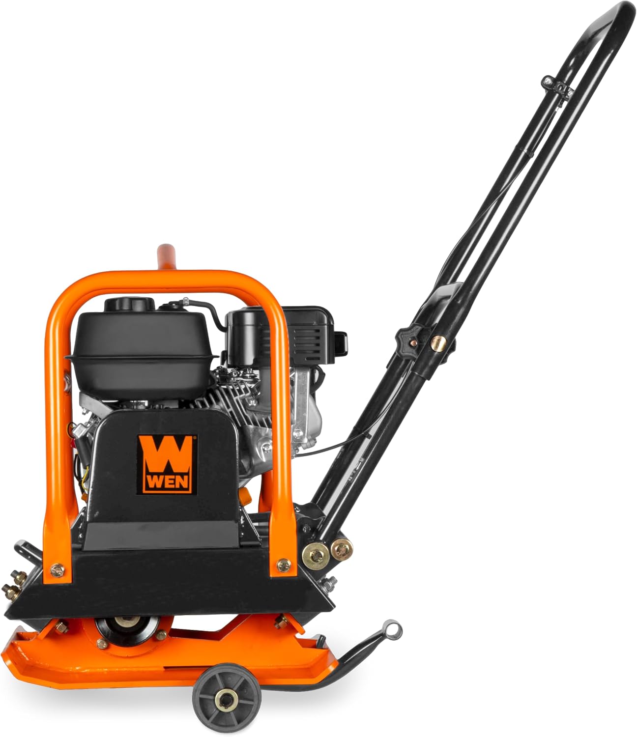 Wen 6.5HP 196cc Plate Compactor with Wheels and 3350-Pound Compaction Force (56096)