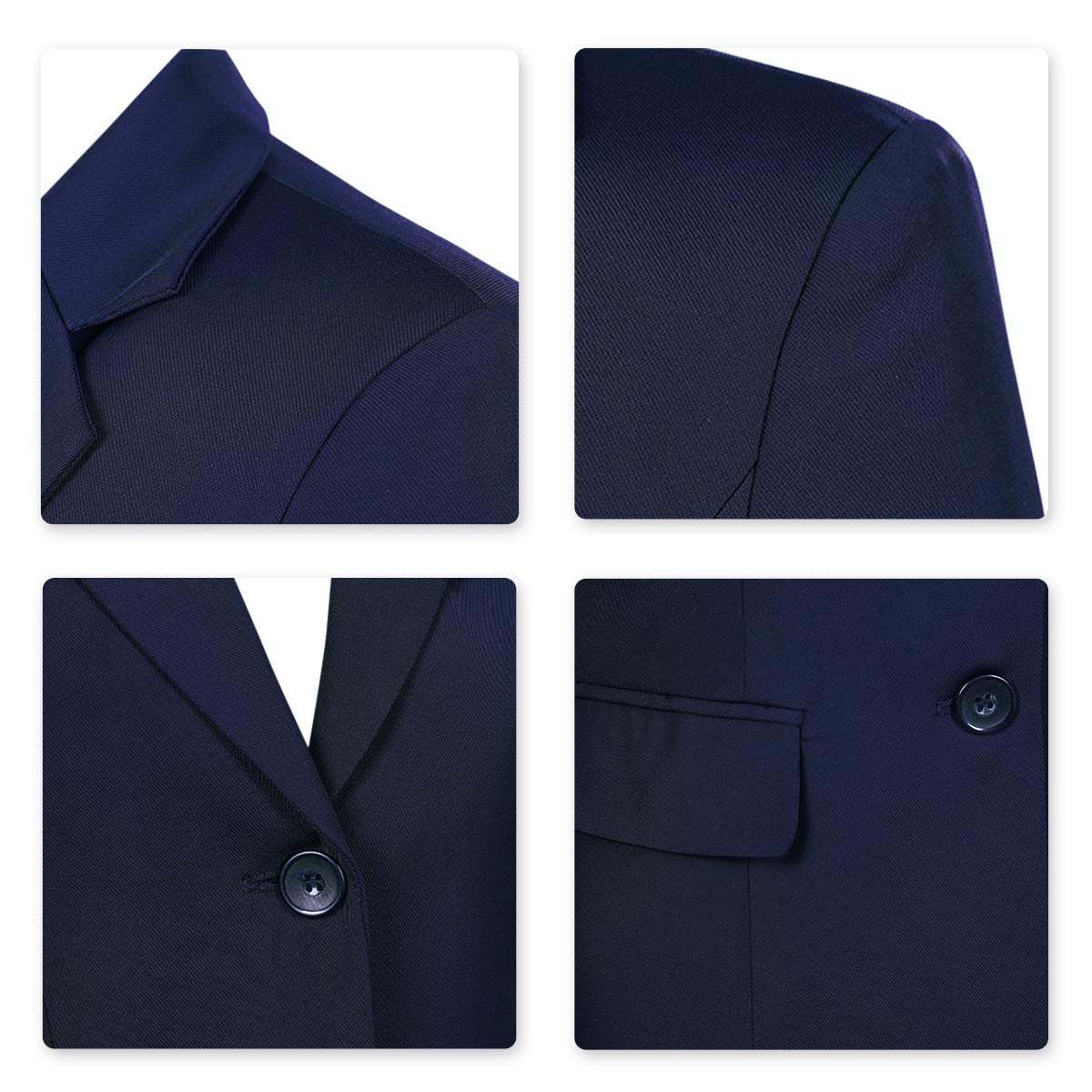 YYNUDA Tuta da Donna Business Pantaloni Slim Fit Blazer con Pantaloni Elegante per Ufficio Matrimonio