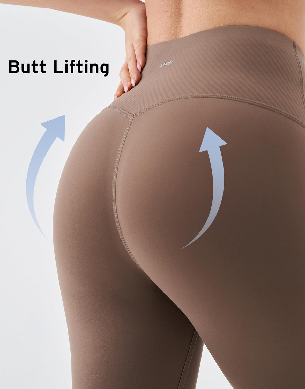 K-Swiss Workout Leggings for Women - High Waist Stretchy Soft Yoga Pants Gym Casual - Image 5