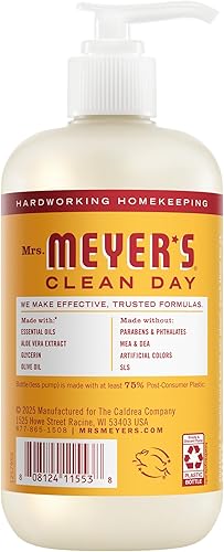 Miniatura 2 de MRS. MEYER'S Clean Day - Jabón de manos, hecho con aceites esenciales, Clementina (12.5 fl oz (Paquete de 1))