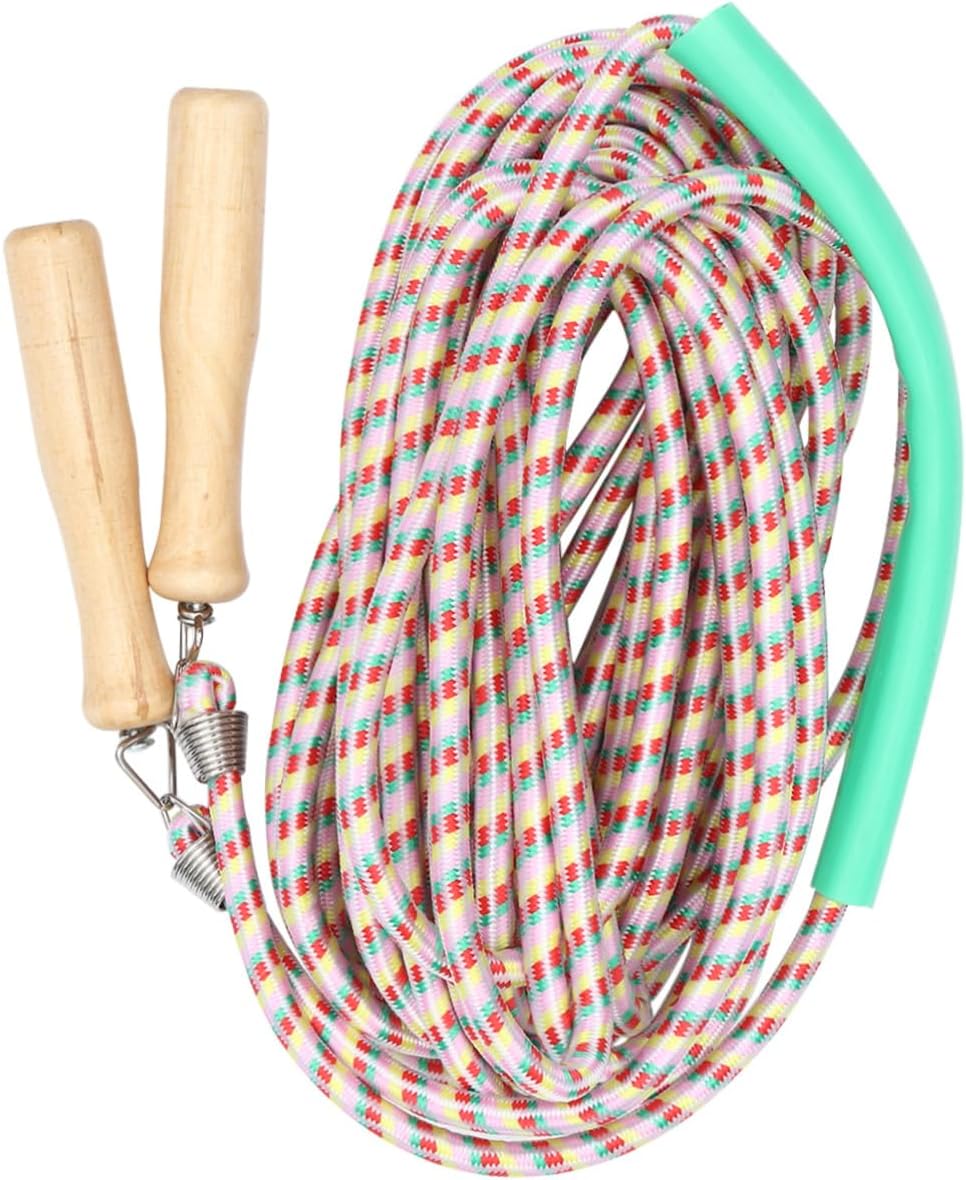 Sosoport Wooden Handle Jump Rope Portable Exercise Skipping Rope for Fitness Training Lightweight Design for