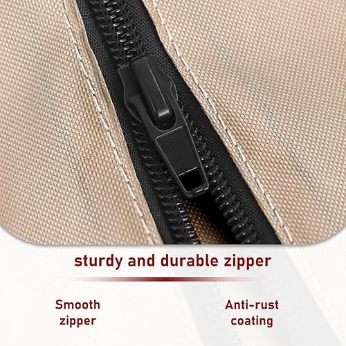 Miniatura 5 de Funda para sombrilla de patio al aire libre con barra, impermeable, duradera, con cremallera, para paraguas de 9 a 13 pies