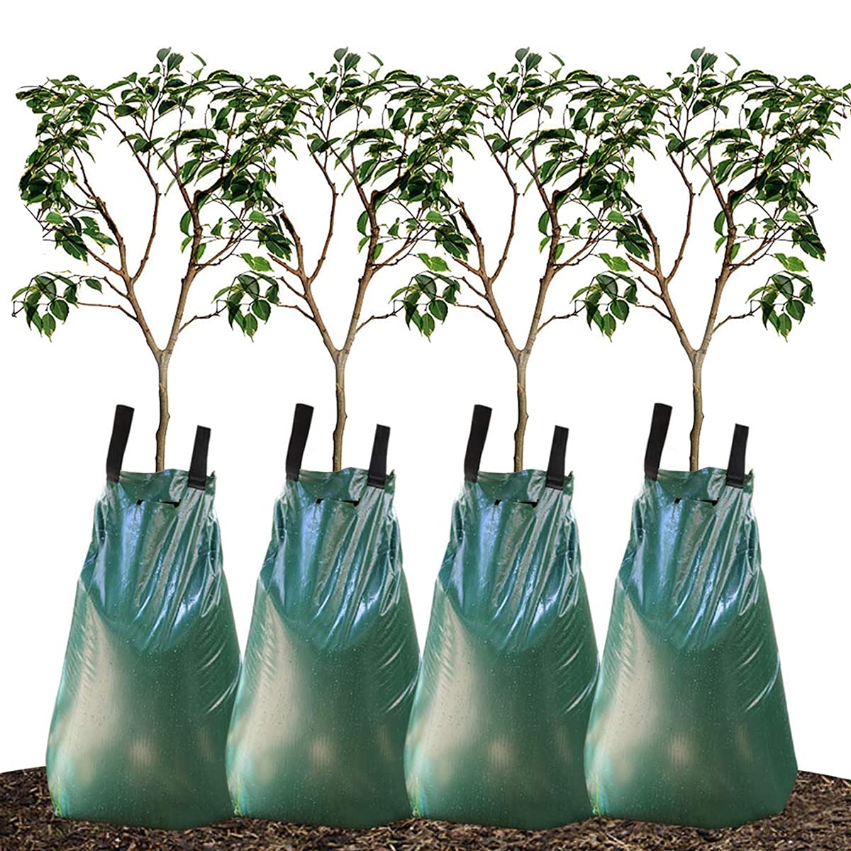 Vicksune Tree Watering Bag, 20 Gallon Slow Release Watering Bag for Trees, Tree Irrigation Bag Made of Durable PVC Material with Zipper (4)