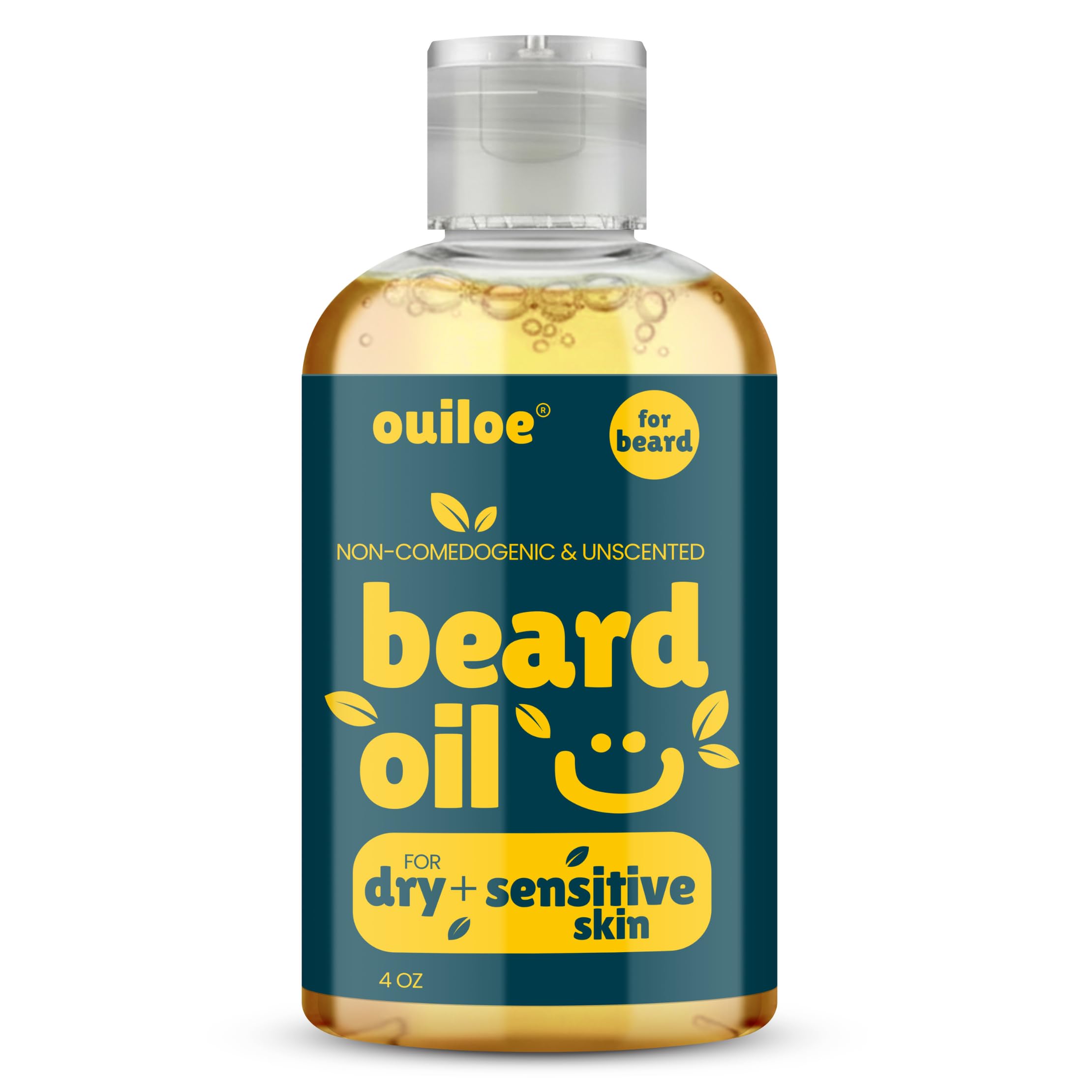Beard Oil for Dry, Sensitive Skin - Unscented Beard Oil