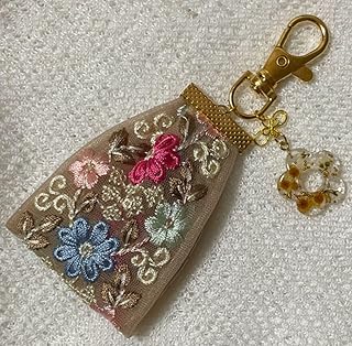 インド刺繍リボン キーホルダー チャーム