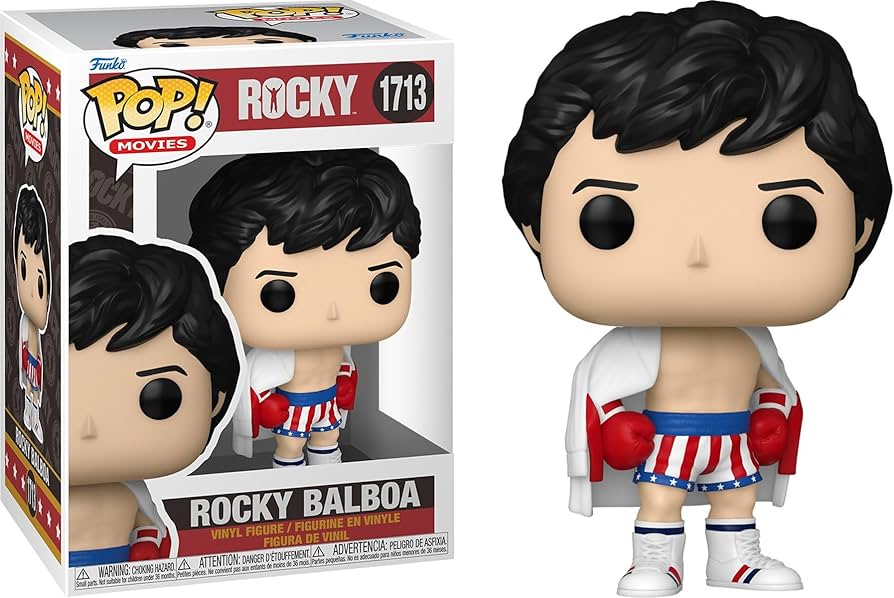 Amazon.com: Funko Rocky IV - Rocky Balboa with USA Flag Shorts +
