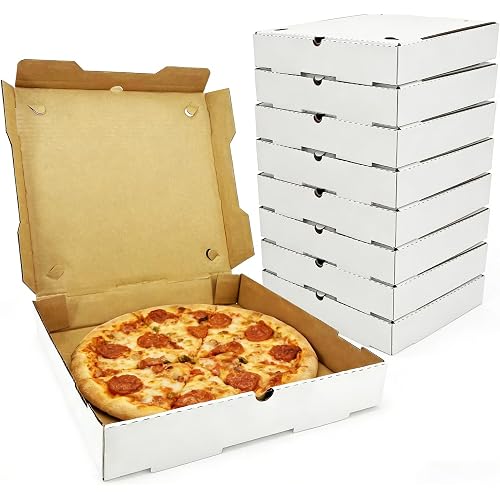 Pizza Boxes 12 x 12 x 2 （12 Pack） Ventilated and durable,Suitable for pizza, cookies, cakes, or food delivery