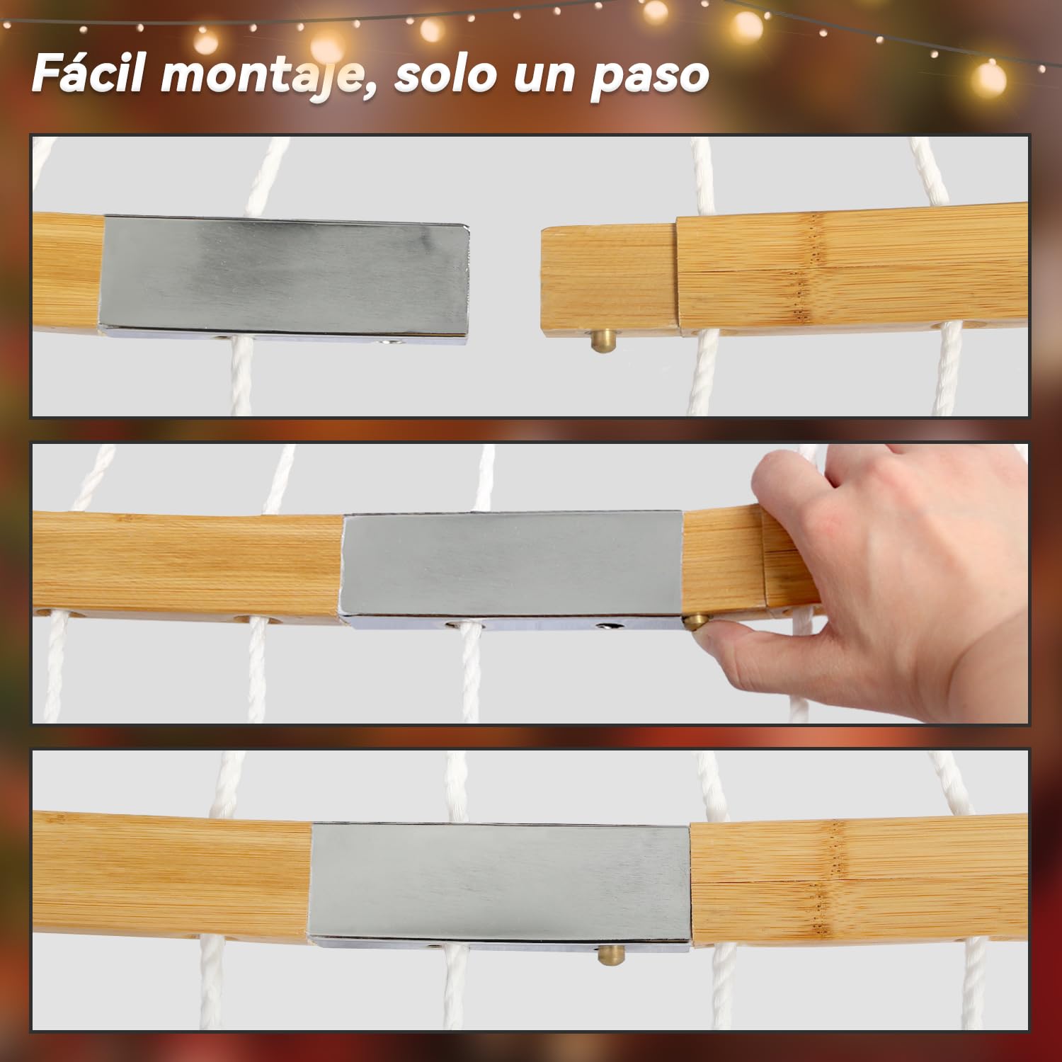 Hamaca Doble, 335 cm, Hamaca Exterior para 2 Personas con Almohada, Barra Separadora Curva Plegable, Cadenas, Bolsa de Transporte, para Interiores y Exteriores, Carga 204 Kg, Verde Agua