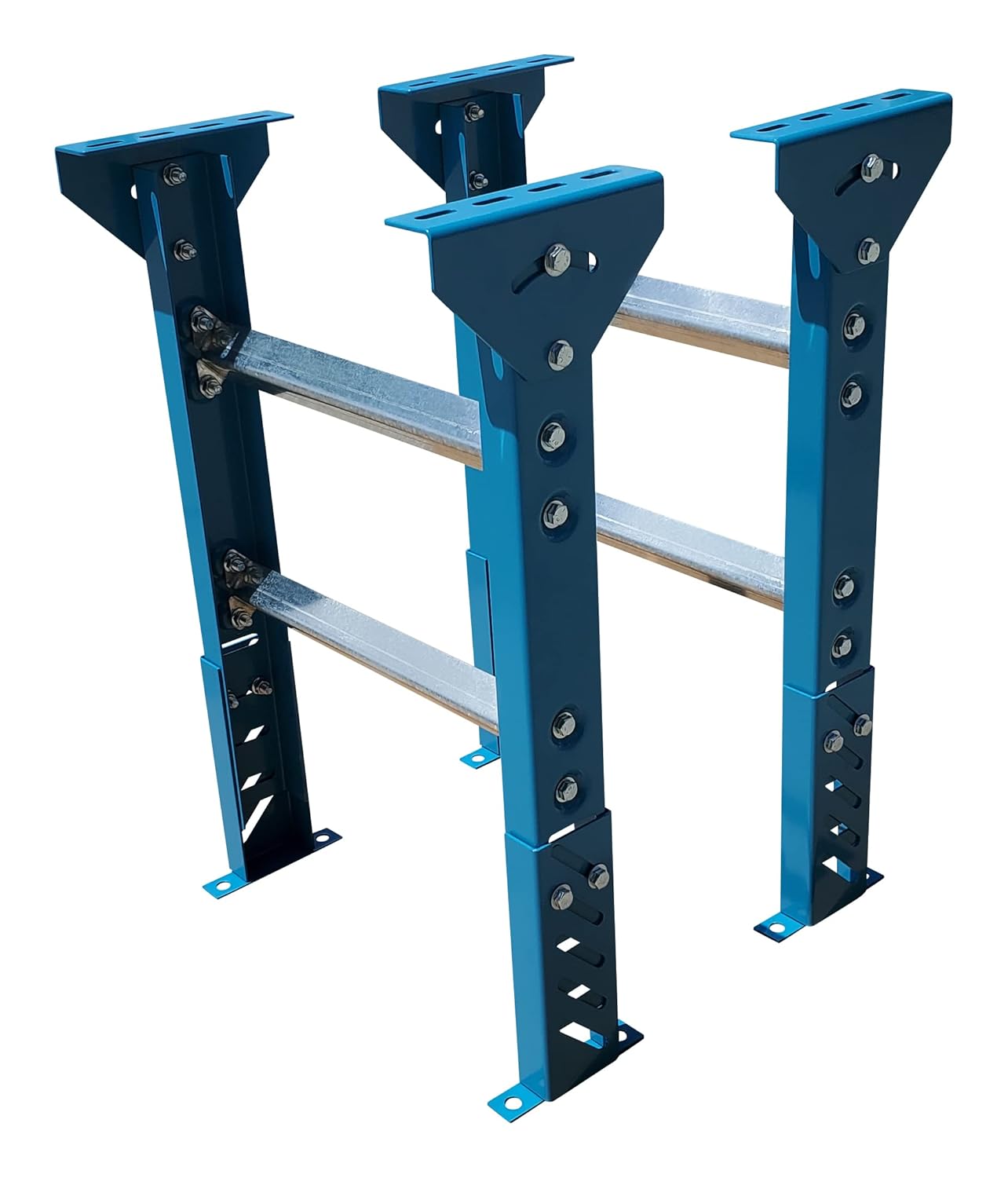 Ultimation Conveyor Support Legs - 2 Pack Heavy Duty Adjustable Stand, Height 26-1/4" to 32-1/4" Top of Leg, Suits 18" Wide Conveyors, Table Saw/Roller Stand for Woodworking, Trailer, Workshop