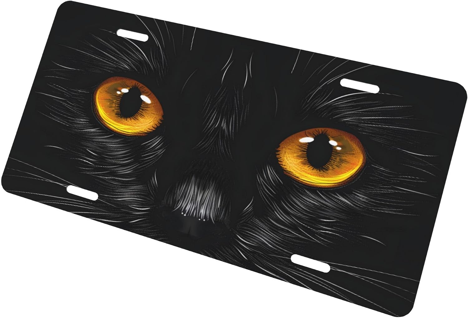 Cat Eyes License Plate Rust-Free Front License Plates Decorative image 2