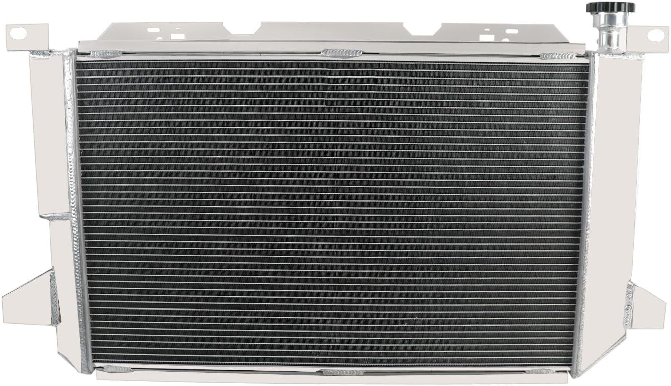 3 Row Aluminum Radiator for 1985-1997 ford Bronco F350 F250 F150 F53 F250 HD F Super Duty 5.0L 5.8L 7.5L V8, 85 1986 1987 1988 1989 1990 1991 1992 1993 1994 1995 1996 1997