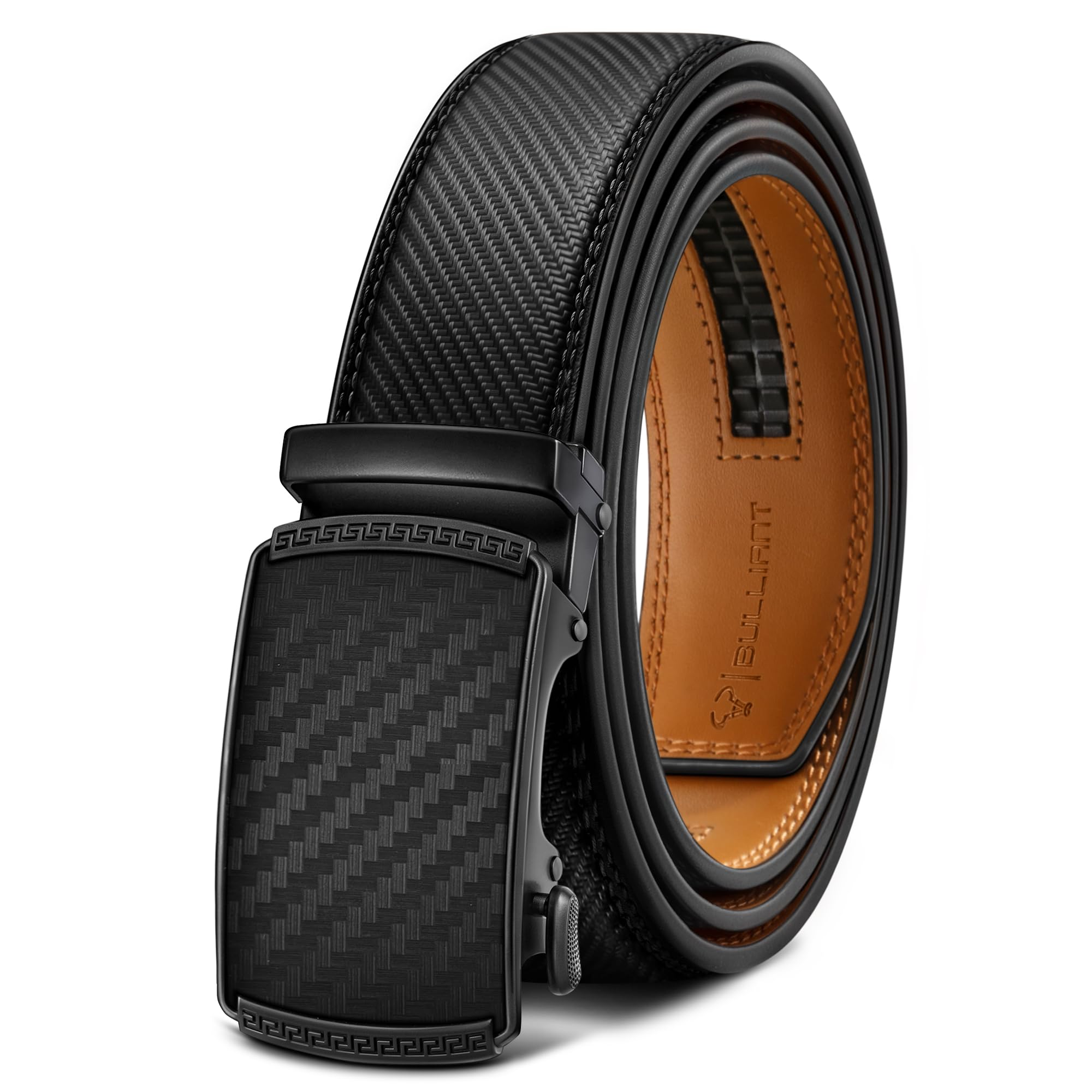 Men's Ratchet Leather Belt Trimmable 1 3/8“-Gift Boxed