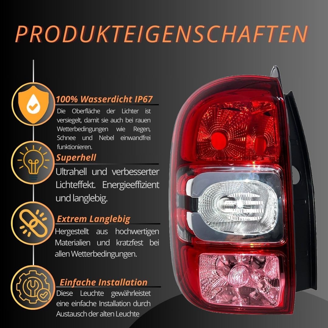 Generisch Fanale posteriore sinistro compatibile con Dacia Duster 2013-2017 E-Test 265551679R