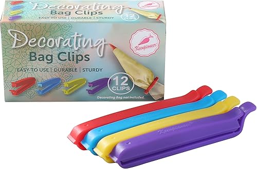 Clips de sellado de bolsas para almacenamiento de alimentos y aperitivos, clips de sellado de bolsas de decoraciónglaseado, 4 pulgadas, 12 piezas, 4 disponible en Yaxa Venezuela