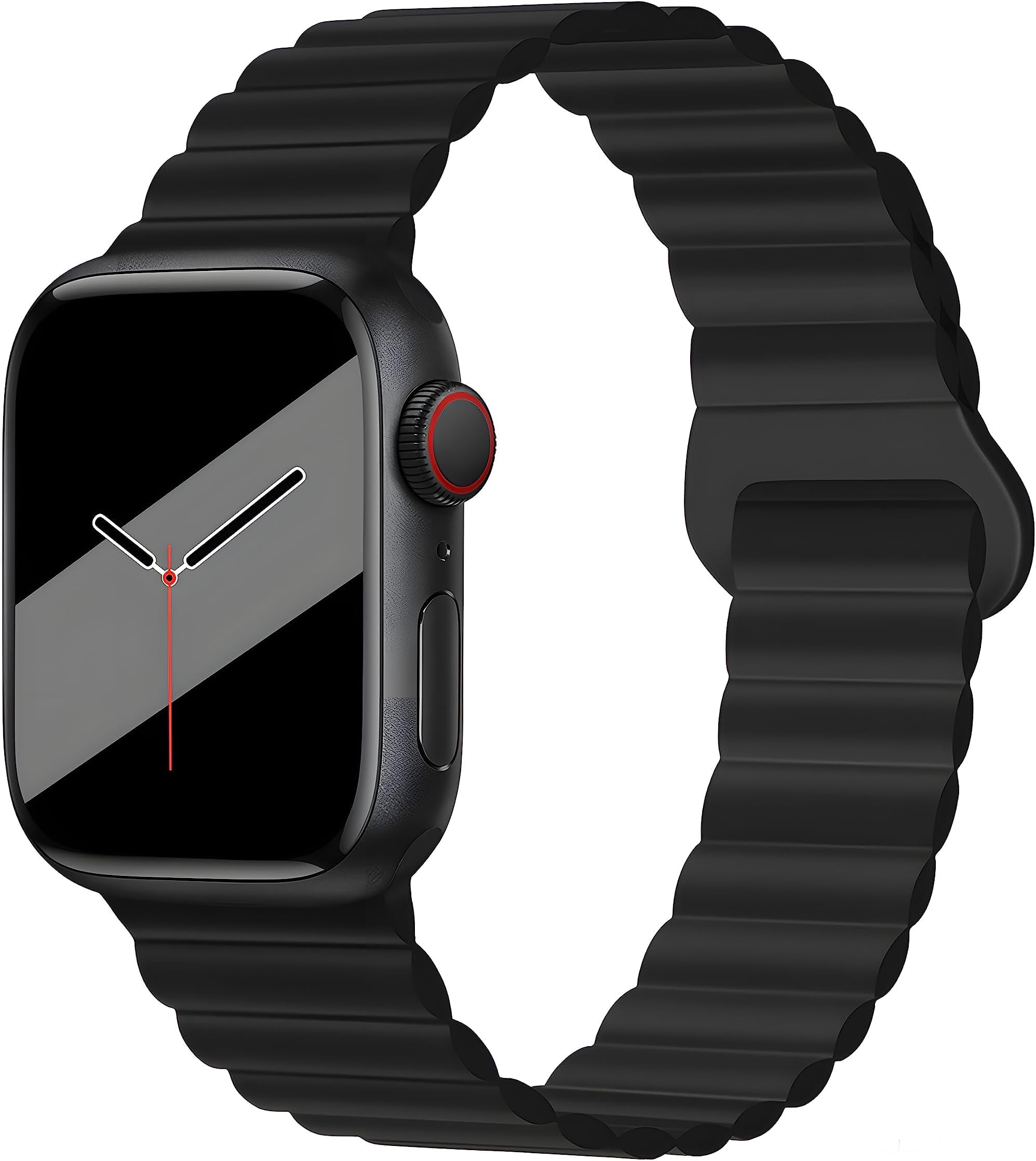 - VEMIGON Silicone Magnetic Straps Compatible with Apple Watch Band 46mm 45mm 44mm 42mm 49mm 41mm 40mm 38mm, Sport Replacement Band for iWatch Series 11 10 9 8 7 6 5 4 3 2 1 SE3 SE2 SE Ultra (No Watch)