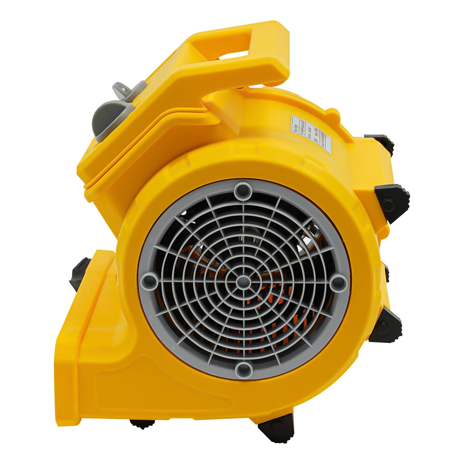 Bodentrockner 250W Mighty Centrifugal Air Mover, Gym Bodenventilator Geräuscharm Teppichtrockner, Tischventilatoren für Kühlung, Lüftung, Trocknung
